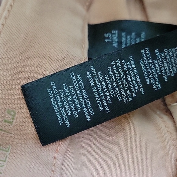 Chico's So Slimming Girlfriend Ankle Jeans Size 10/Medium Dusty Coral - Picture 3 of 7